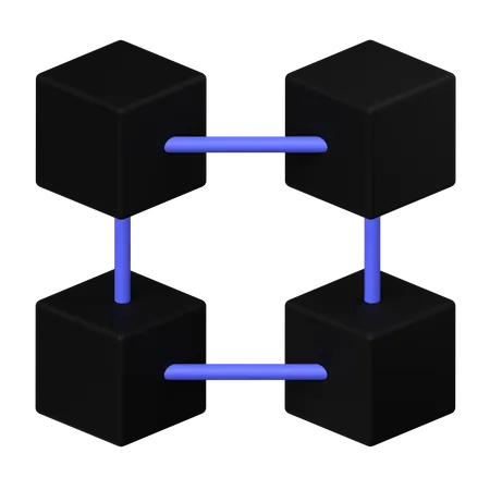 Blockchain  3D Icon