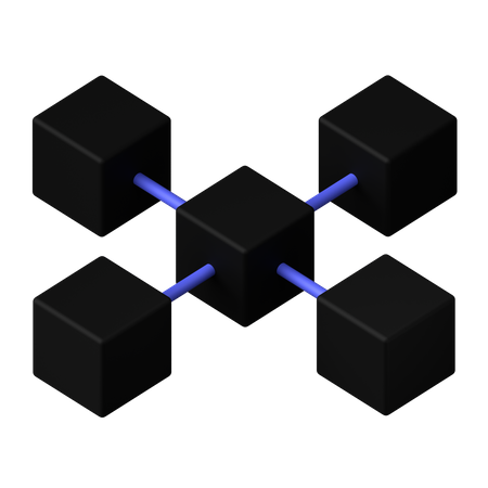 Blockchain  3D Icon