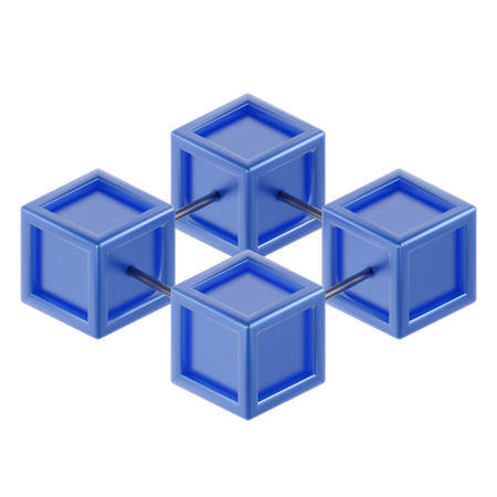 Blockchain  3D Icon