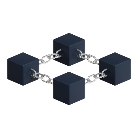 Blockchain  3D Icon