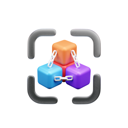 Blockchain  3D Icon