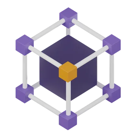 Blockchain  3D Icon