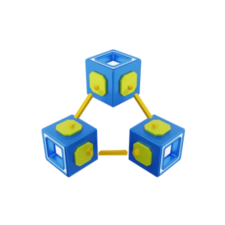 Blockchain  3D Icon