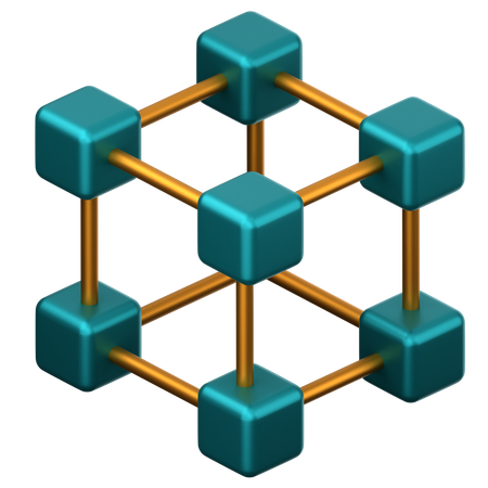 Blockchain  3D Icon