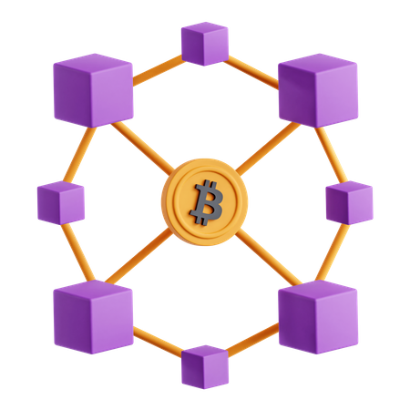 Blockchain  3D Icon