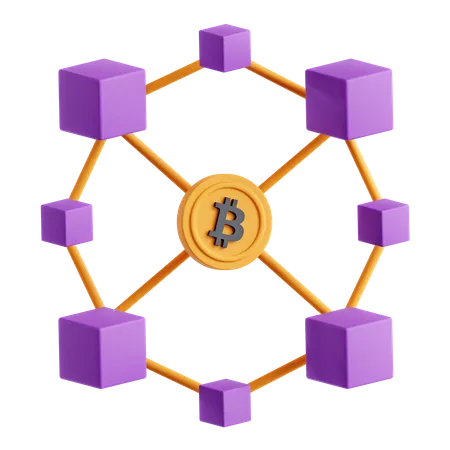 Blockchain  3D Icon