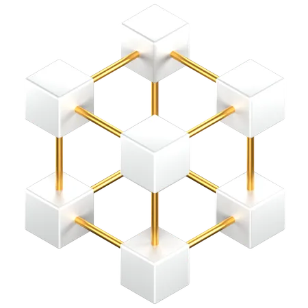 Blockchain  3D Icon