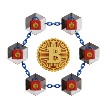 Blockchain  3D Icon