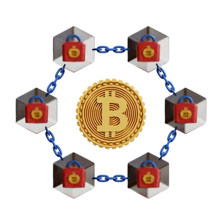 Blockchain  3D Icon