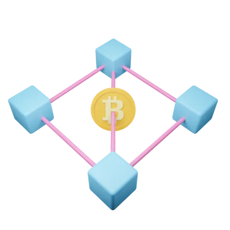 Blockchain  3D Icon