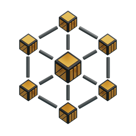 Blockchain  3D Icon