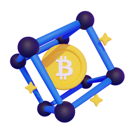 Blockchain  3D Icon