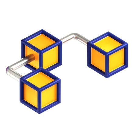 Blockchain  3D Icon