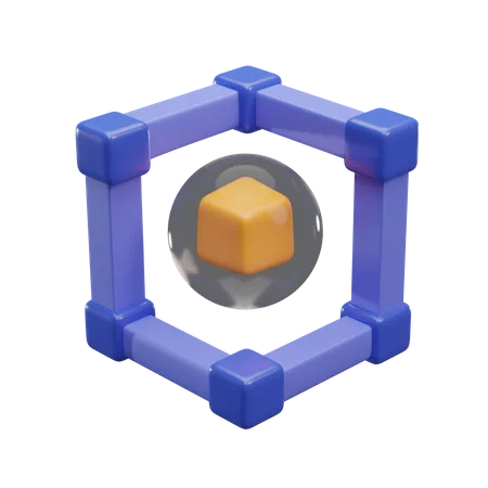 Blockchain  3D Icon