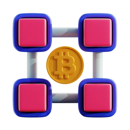 Blockchain  3D Icon