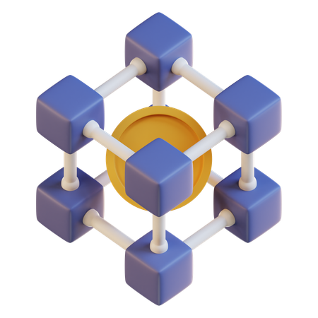Blockchain  3D Icon