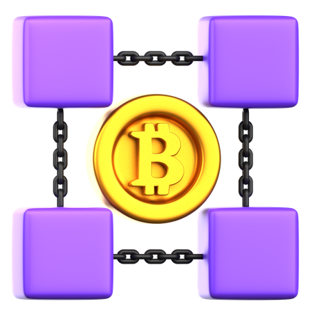 Blockchain  3D Icon