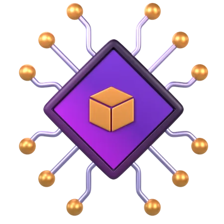 Blockchain  3D Icon