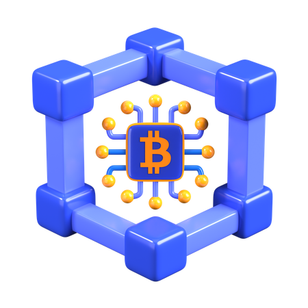 Blockchain  3D Icon