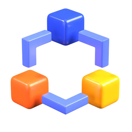 Blockchain  3D Icon