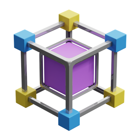 Blockchain  3D Icon