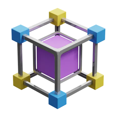 Blockchain  3D Icon