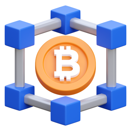 Blockchain  3D Icon