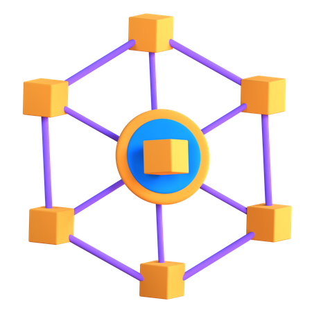 Blockchain  3D Icon