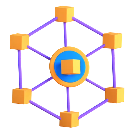 Blockchain  3D Icon