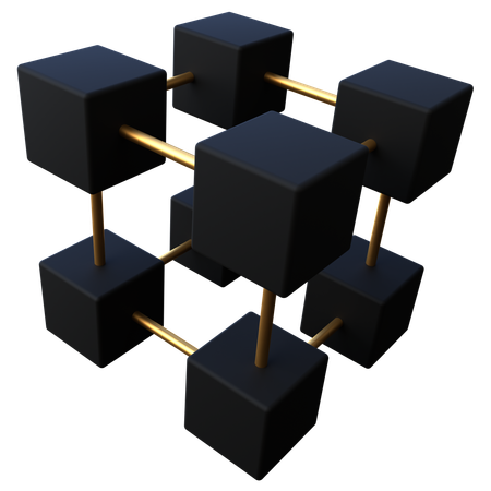 Blockchain  3D Icon