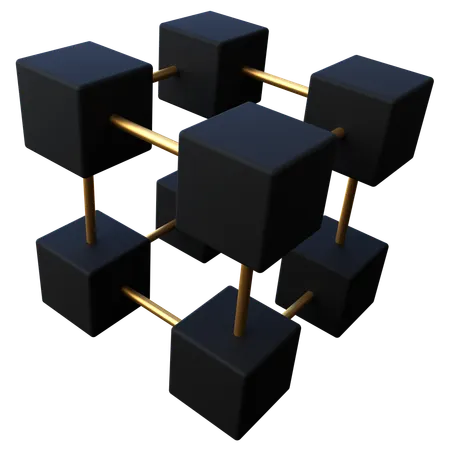 Blockchain  3D Icon