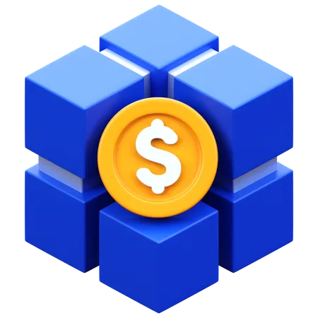 Blockchain  3D Icon