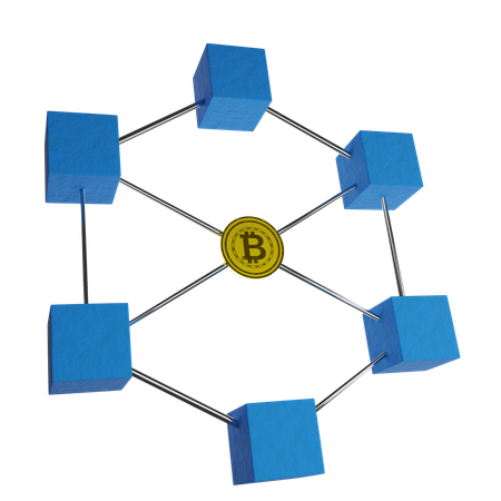 Blockchain  3D Icon