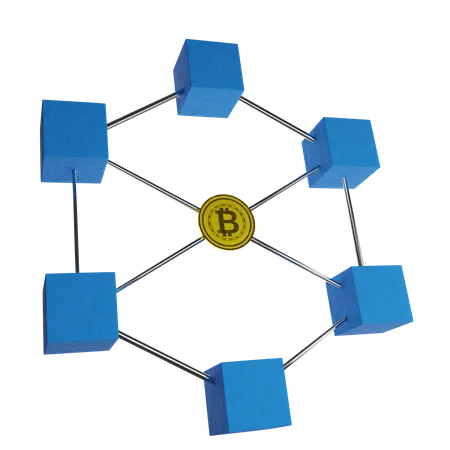 Blockchain  3D Icon