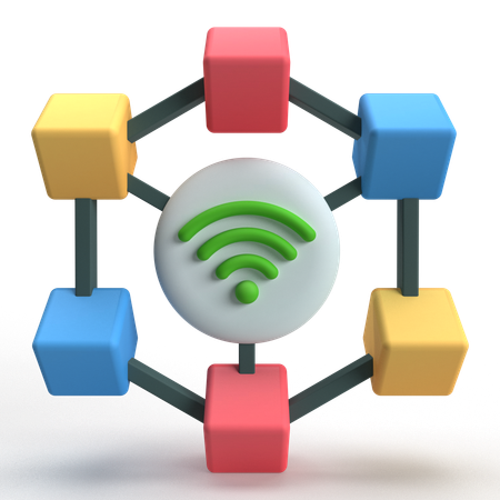 Blockchain  3D Icon