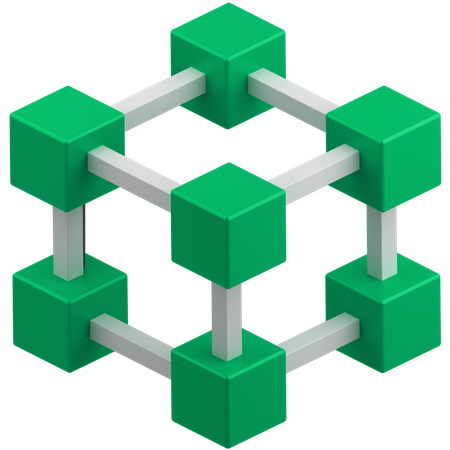 Blockchain  3D Icon