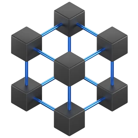 Blockchain  3D Icon