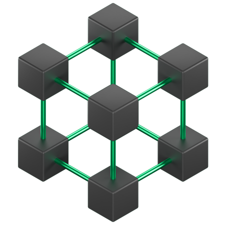 Blockchain  3D Icon