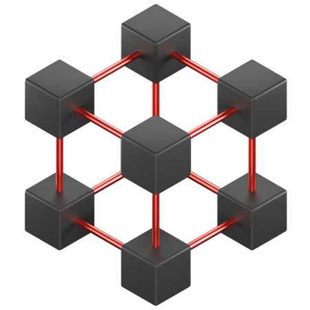 Blockchain  3D Icon