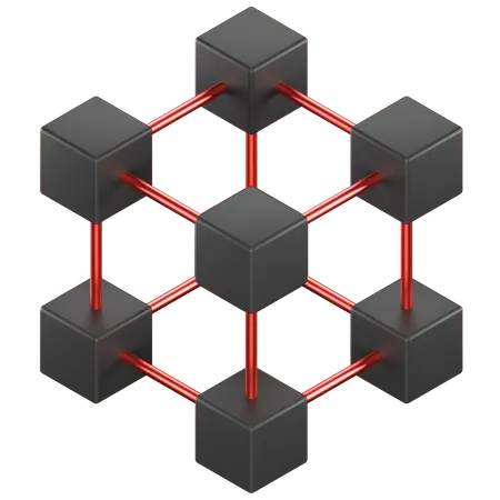 Blockchain  3D Icon