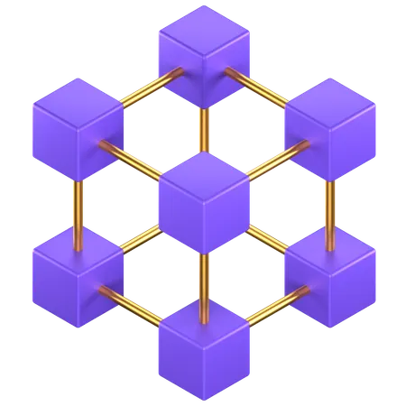 Blockchain  3D Icon