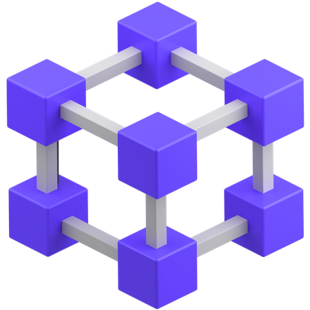 Blockchain  3D Icon