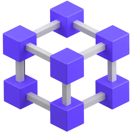 Blockchain  3D Icon