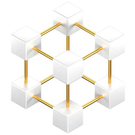 Blockchain  3D Icon