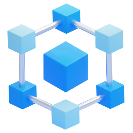 Blockchain  3D Icon