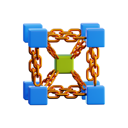 Blockchain  3D Icon