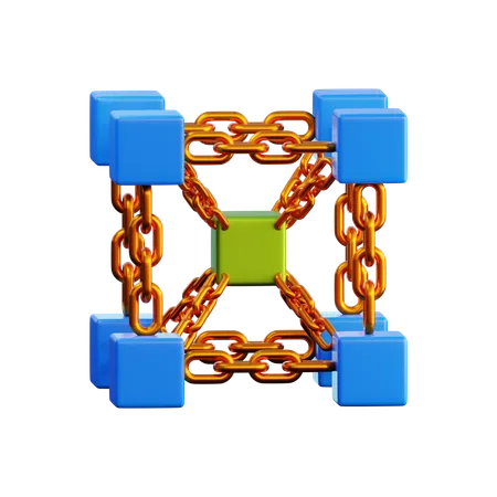 Blockchain  3D Icon