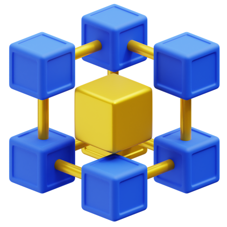 Blockchain  3D Icon