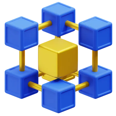 Blockchain  3D Icon