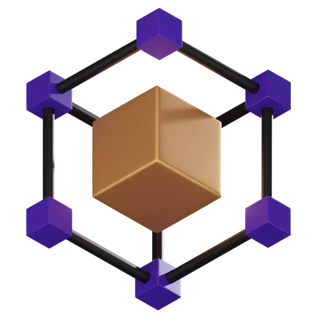 Blockchain  3D Icon